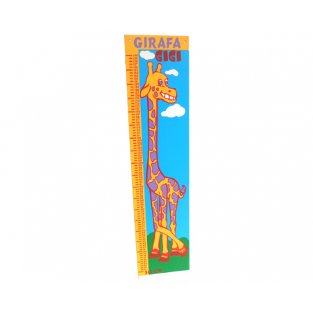 Girafa Amiga Régua de Altura em Madeira Nabre Brinquedos
