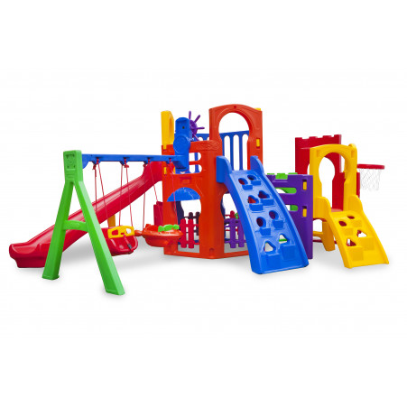 Playground Multiplay Petit + Play House + Kit Fly Duplo