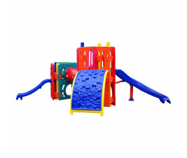 Playground de Plástico Double Max Mix Triangular Curved II Ranni Play