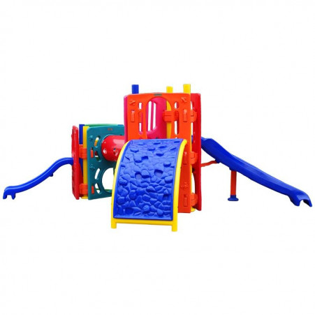 Playground de Plástico Double Max Mix Triangular Curved II Ranni Play