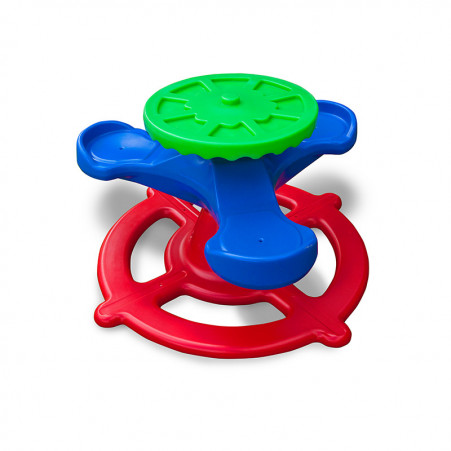 Gira Gira de Plástico Infantil Freso Brinquedos com 3 lugares